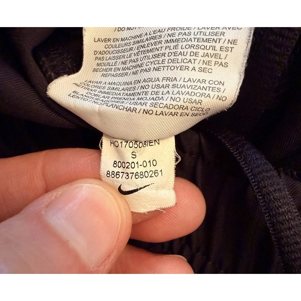 Nike Men's Dry Woven Training Pants Black Men Small Pockets 30 Inseam 800201-010
